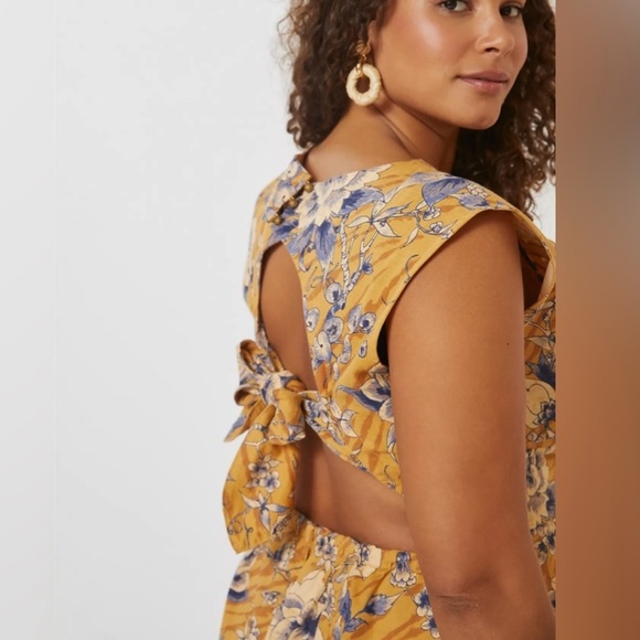 Anthropologie Tie Back Utility Dress - Picture 4 of 6